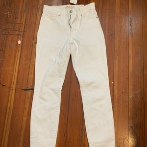 Madwell 9-Inch High-Rise Skinny Jeans, White